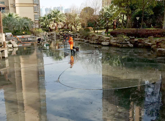 云南景观池淤泥清理